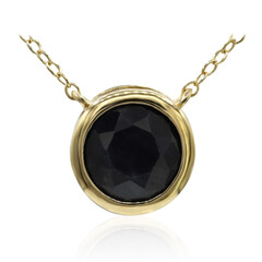 Collar en plata con Zafiro negro