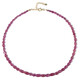 Collar en plata con Zafiro rosa de Madagascar