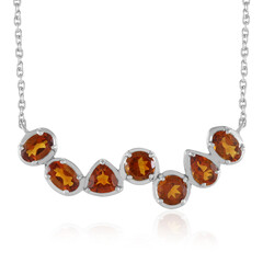 Collar en plata con Citrino de Madeira