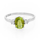 Anillo en plata con Turmalina cuprífera