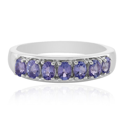 Anillo en plata con Tanzanita