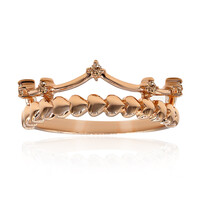 Anillo en oro con Diamante rosa de Francia de Argyle SI1