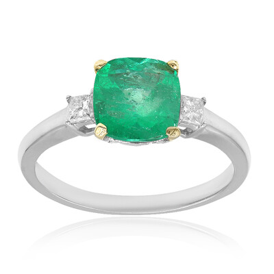 Anillo en oro con Esmeralda de Colombia (CIRARI)