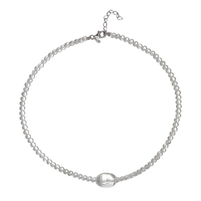Collar en plata con Cuarzo blanco