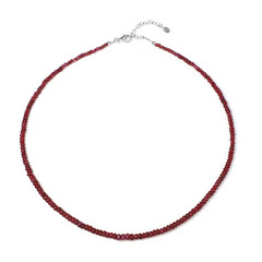 Collar en plata con Rubí de Madagascar