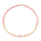 Collar en plata con Cuarzo rosa (Riya)