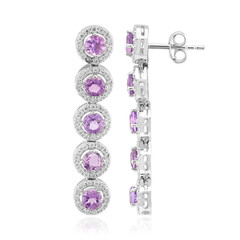 Pendientes en plata con Amatista