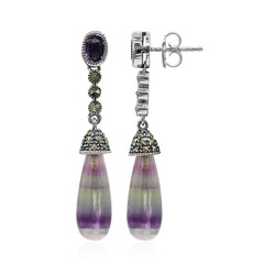 Pendientes en plata con Fluorita (Annette classic)