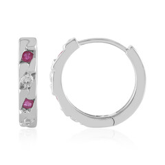 Pendientes en plata con Rubí de Madagascar