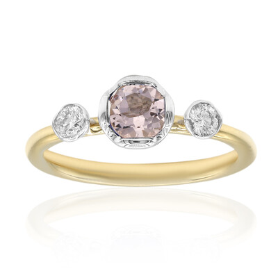 Anillo en oro con Morganita AAA (CIRARI)