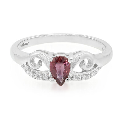 Anillo en oro con Zafiro Padparascha no calentado