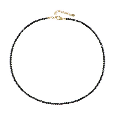 Collar en plata con Espinela negra