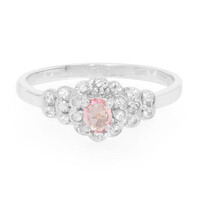 Anillo en plata con Zafiro rosado