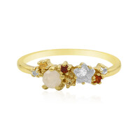 Anillo en plata con Topacio blanco