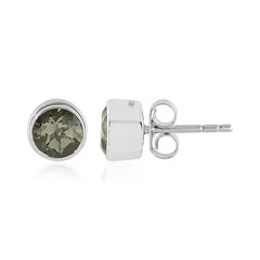 Pendientes en plata con Amatista verde