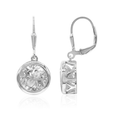 Pendientes en plata con Topacio blanco (MONOSONO COLLECTION)
