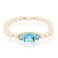 Brazalete en oro con Topacio de Marambaia (Michelle Albala)