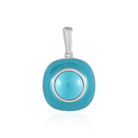 Colgante en plata con Turquesa bella durmiente