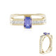 Anillo en oro con Tanzanita AAA (de Melo)