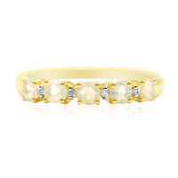 Anillo en oro con Ópalo de Welo