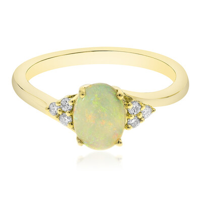 Anillo en oro con Ópalo Welo AAA