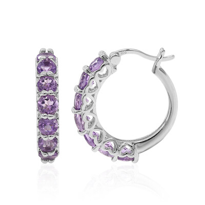 Pendientes en plata con Amatista