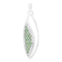 Colgante en plata con Tsavorita