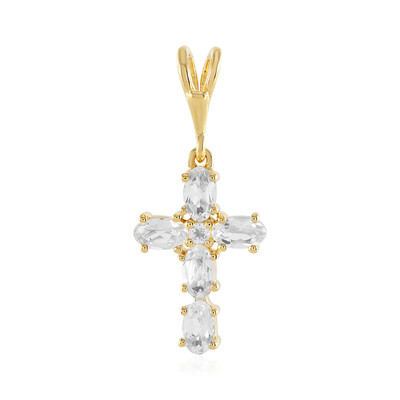 Colgante en plata con Topacio blanco