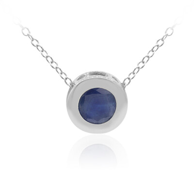 Collar en plata con Zafiro azul