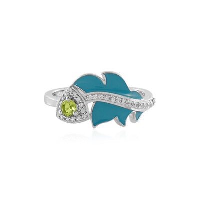 Anillo en plata con Peridoto