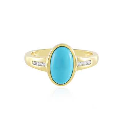 Anillo en plata con Turquesa bella durmiente