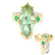 Anillo en plata con Amatista verde (Gems en Vogue)