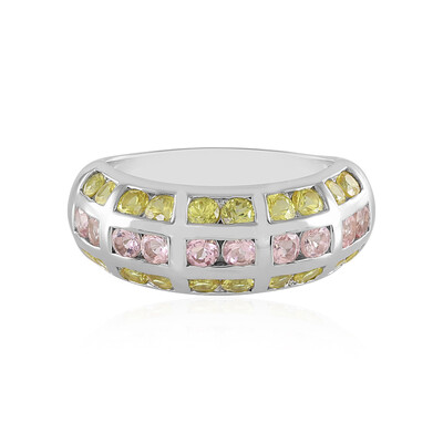Anillo en plata con Turmalina rosa de Nigeria (Adela Silber)