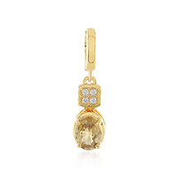 Colgante en plata con Zircón amarillo canario