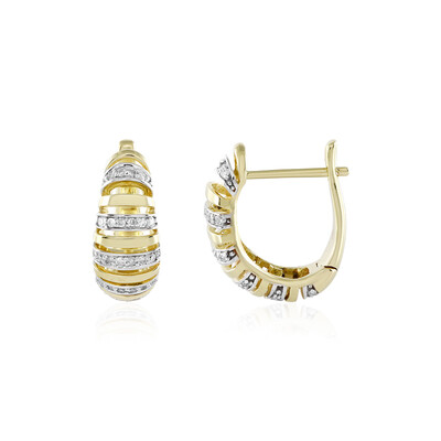 Pendientes en oro con I1 (I) Diamante (Ornaments by de Melo)