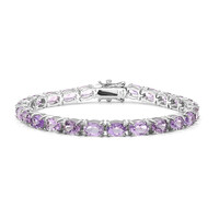 Brazalete en plata con Amatista de Bolivia