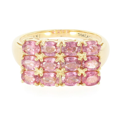 Anillo en oro con Zafiro Padparascha no calentado (AMAYANI)