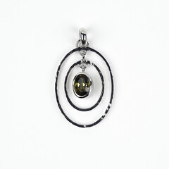 Colgante en plata con Turmalina