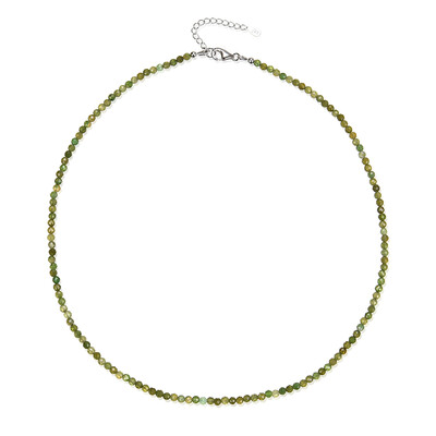 Collar en plata con Turmalina verde