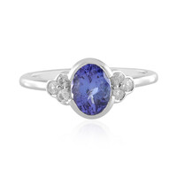 Anillo en plata con Tanzanita (Adela Silber)