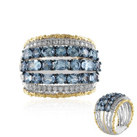 Anillo en plata con Aguamarina de Tanzania (Gems en Vogue)