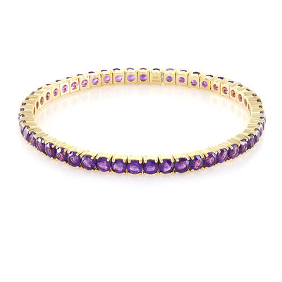 Brazalete en plata con Amatista de Zambia (M de Luca)