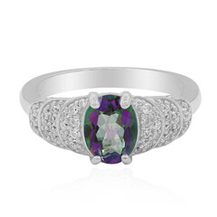 Anillo en plata con Cuarzo místico