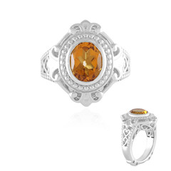 Anillo en plata con Citrino mandarina (Dallas Prince Designs)