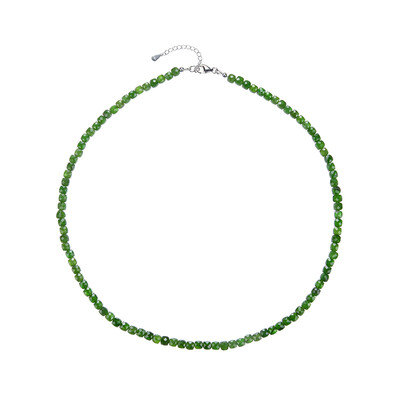Collar en plata con Diópsido de Rusia