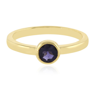 Anillo en plata con Iolita