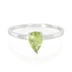 Anillo en plata con Zafiro de Mozambique