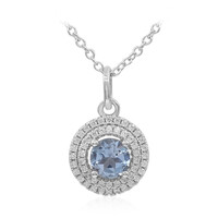 Collar en plata con Topacio azul cielo