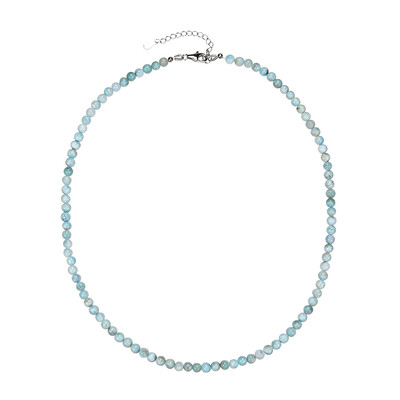 Collar en plata con Larimar