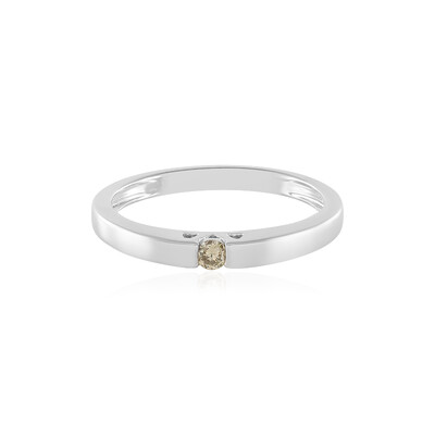 Anillo en oro con Diamante chocolate VS2